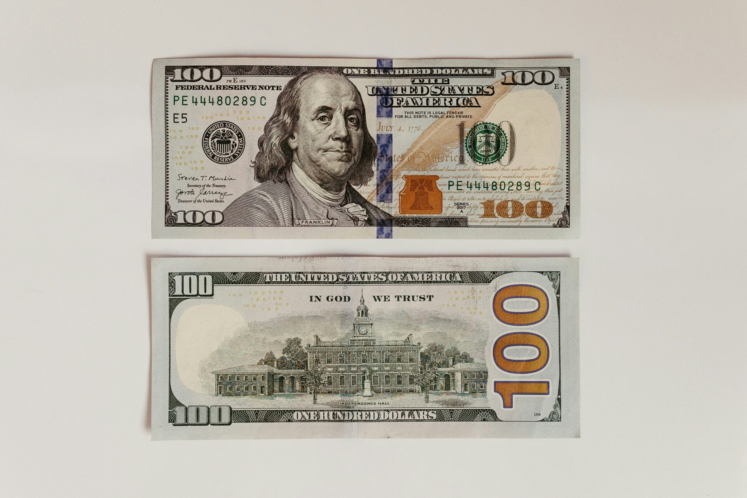 Comparison of two receipts showing significant savings