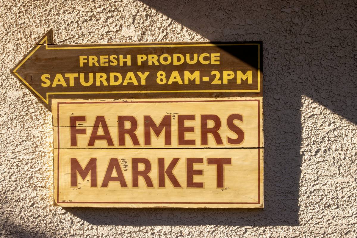A shopper checking labels at a local organic store