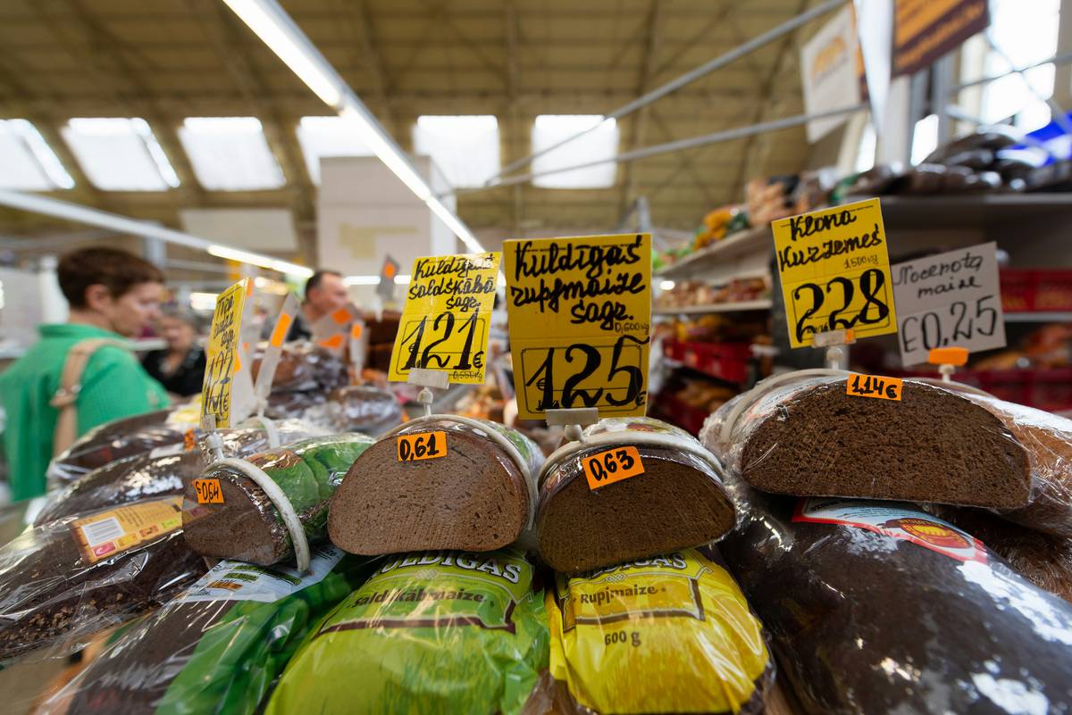 Graph showing average price increase in health foods over five years