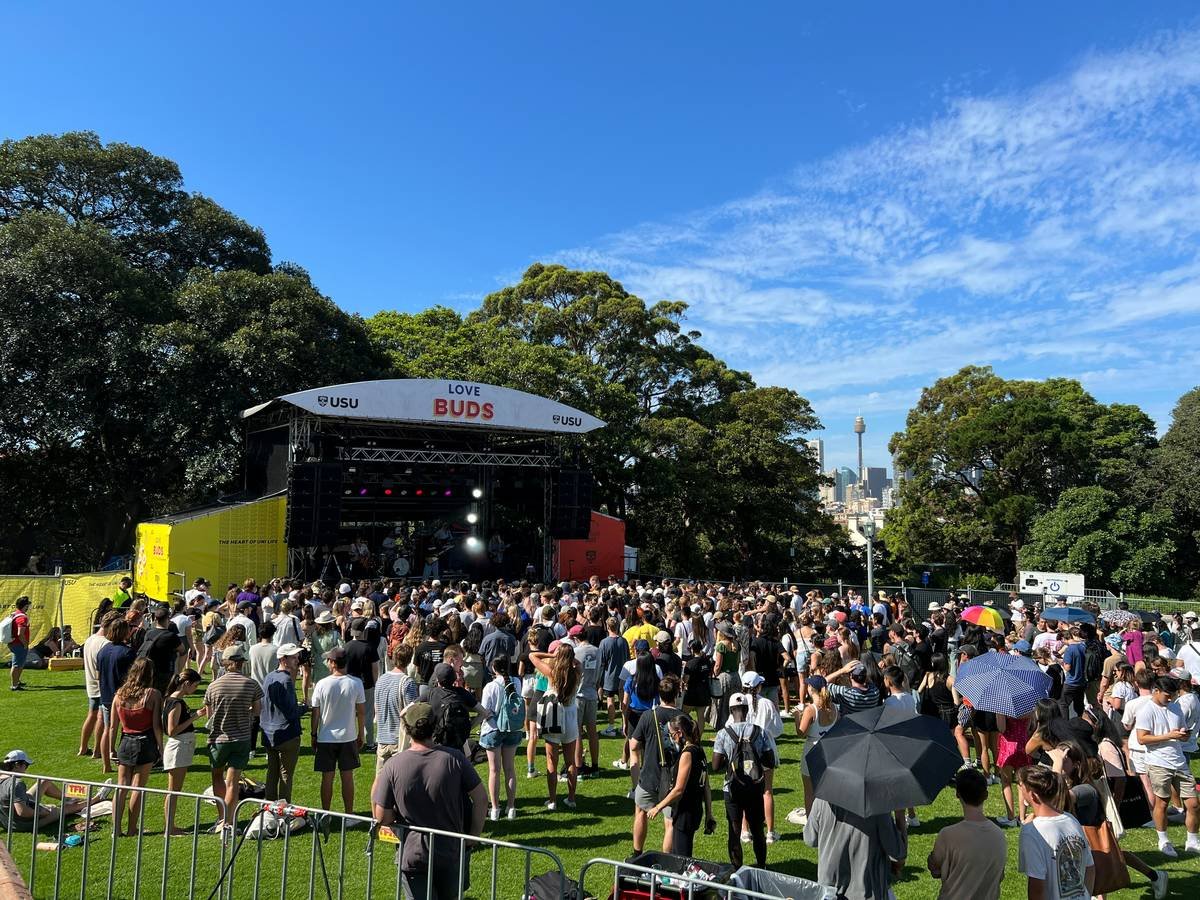 a crowd of people at a concert