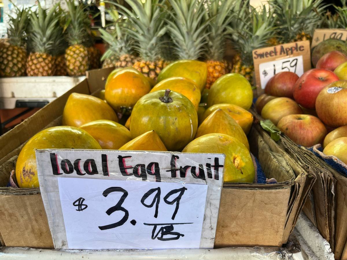 Local egg fruit for sale